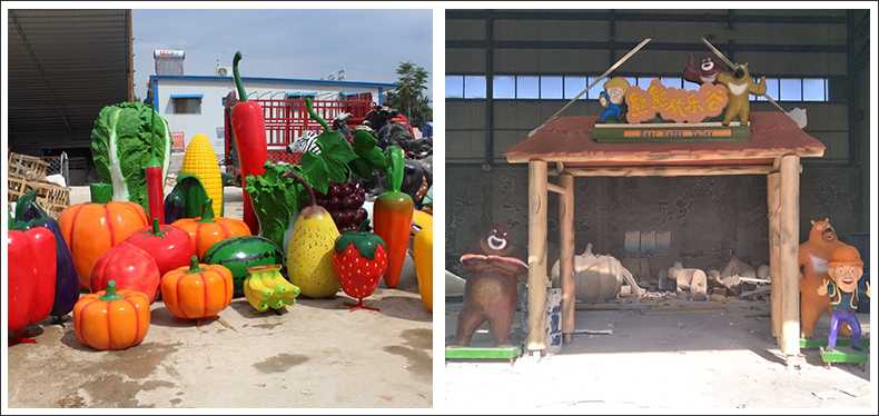 仿真蔬菜水果擺件，卡通玻璃鋼門頭