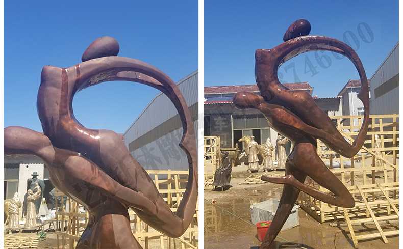 銅舞蹈人物雕塑，銅跳舞人，跳舞人物雕塑