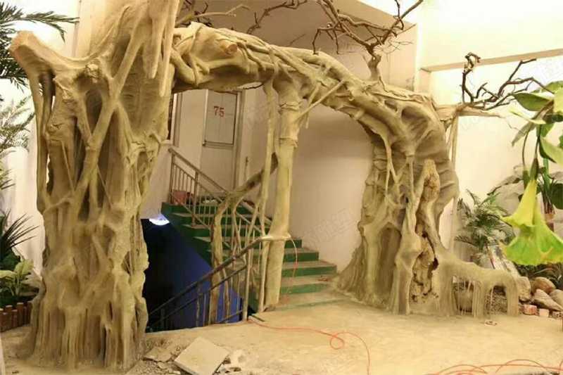 水泥仿真樹木雕塑，仿真水泥雕塑